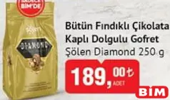 ŞÖLEN DİAMOND BÜTÜN FINDIKLI ÇİKOLATA KAPLI DOLGULU GOFRET 250 G - BAYRAM ŞEKERİ/ÇİKOLATASI